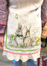 Load image into Gallery viewer, Vintage 1960's | Bunny Family in the Meadows Apron