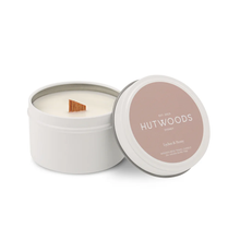 Load image into Gallery viewer, Cha Cha Chocolate Hutwoods Lychee & Peony Candle Travel Tin