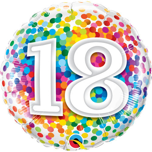 18th Milestone Birthday Foil Balloon
