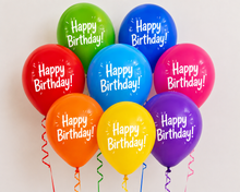 Load image into Gallery viewer, Happy Birthday Printed Latex Balloons
