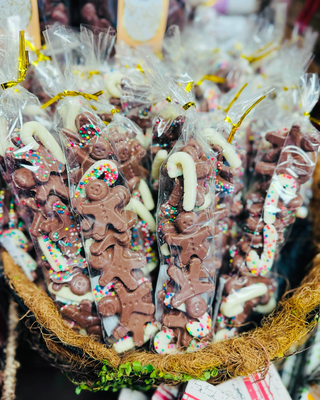 Christmas Gingerbread & Candy Cane Gift Bag