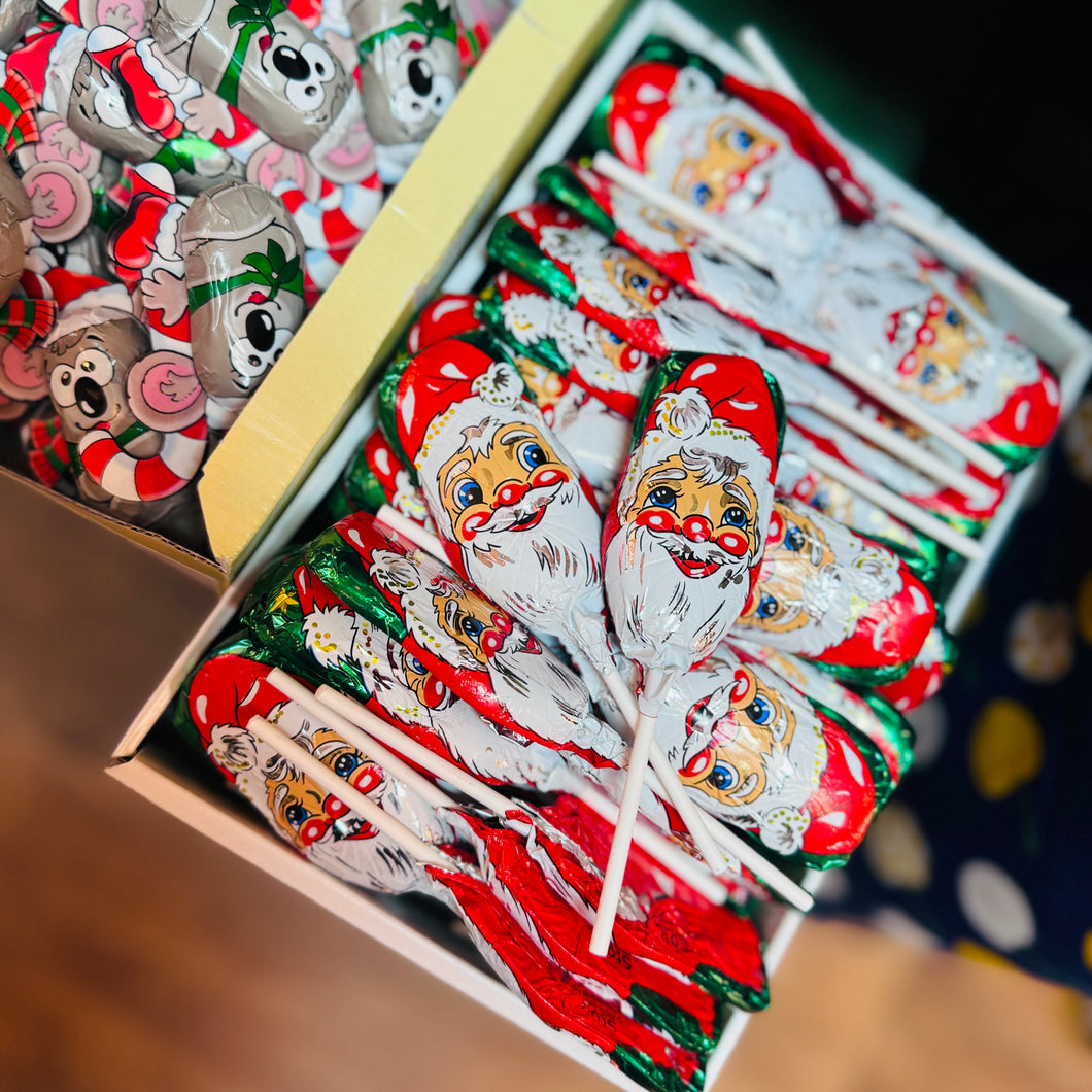 Novelty Chocolate Santa Claus Lollipop