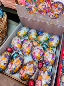 Vintage Egg Shaped Tin Large