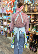 Load image into Gallery viewer, Vintage 1962 | Blue &amp; White Striped Anthropomorphic Apron
