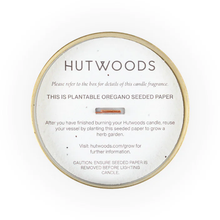 Load image into Gallery viewer, Cha Cha Chocolate Hutwoods Cedar Leaf &amp; Vanilla Bean Candle with Seed Paper Luxury Brushed Brass Vessel
