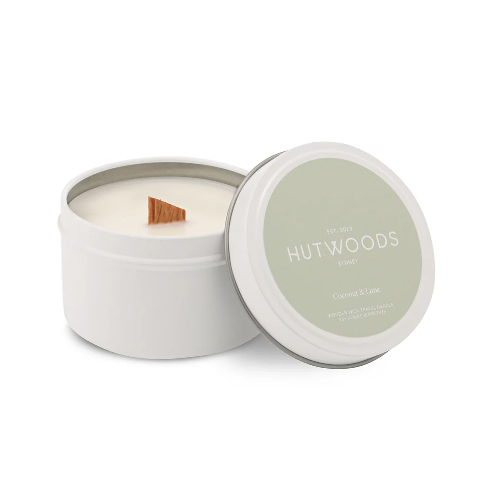 Cha Cha Chocolate Hutwoods Coconut & Lime Travel Tin Candle