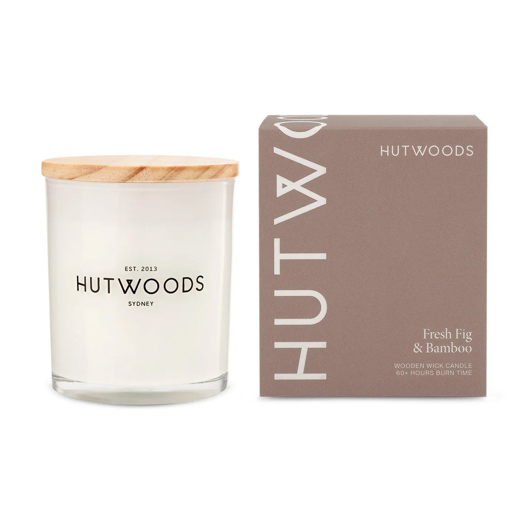 Cha Cha Chocolate Hutwoods Fresh Fig & Bamboo Candle