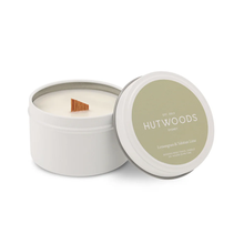Load image into Gallery viewer, Cha Cha Chocolate Hutwoods Lemongrass &amp; Tahitian Lime Candle Travel Tin
