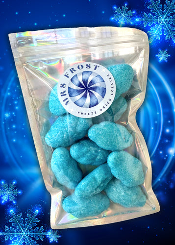 Cha Cha Chocolate Mrs Frost Freeze Dried Blueberry Cloud Puffs