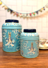 Load image into Gallery viewer, Cha Cha Chocolate Tea Caddy Peter Rabbit Tin Caddy
