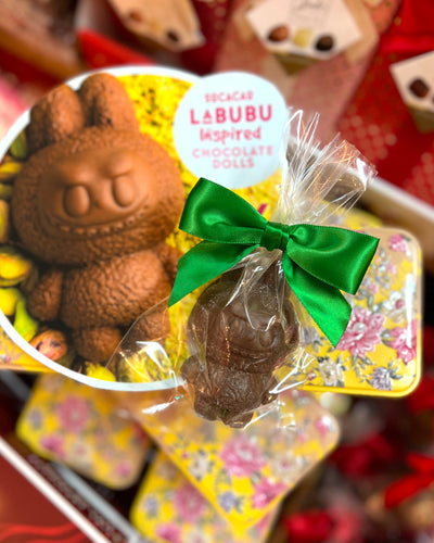 Cha Cha Chocolate Labubu Chocolate Doll Pistachio and Kunafah Flavour