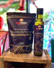 Load image into Gallery viewer, Red Rock Macadamias Premium Macadamia Oil and Roasted and Salted Macadamia Nuts
