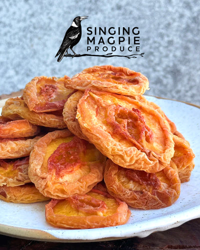 Cha Cha Chocolate Singing Magpie Produce Sun-dried Peaches