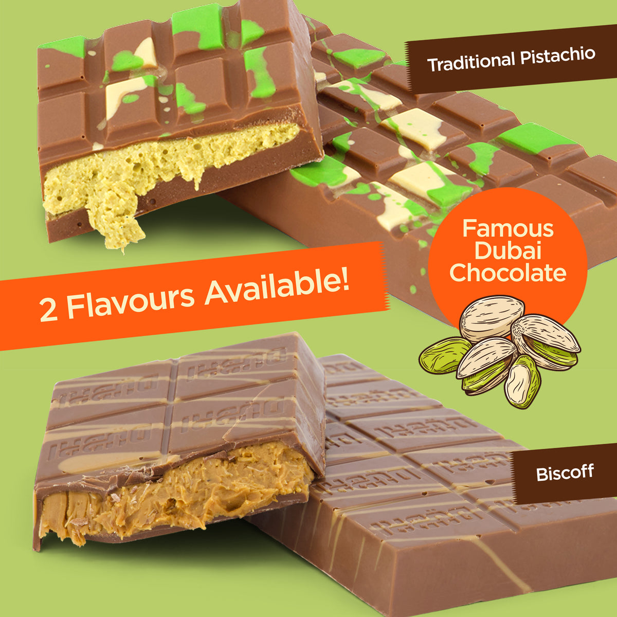 Dubai Chocolate Bar Cha Cha Chocolate