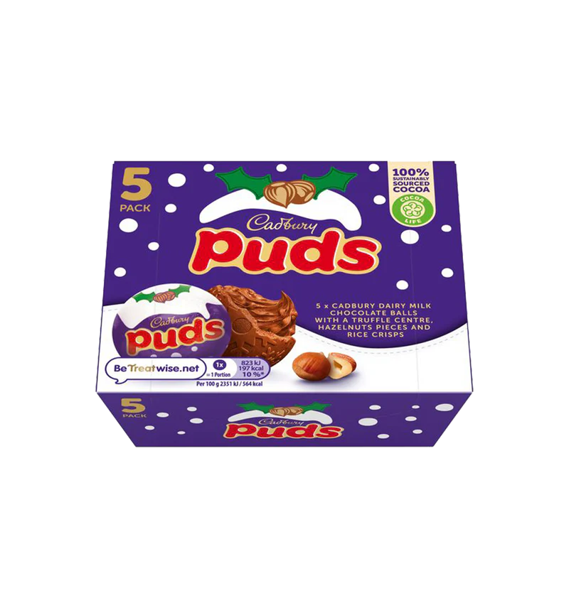 UK Cadbury Christmas Puddings 5 Pack