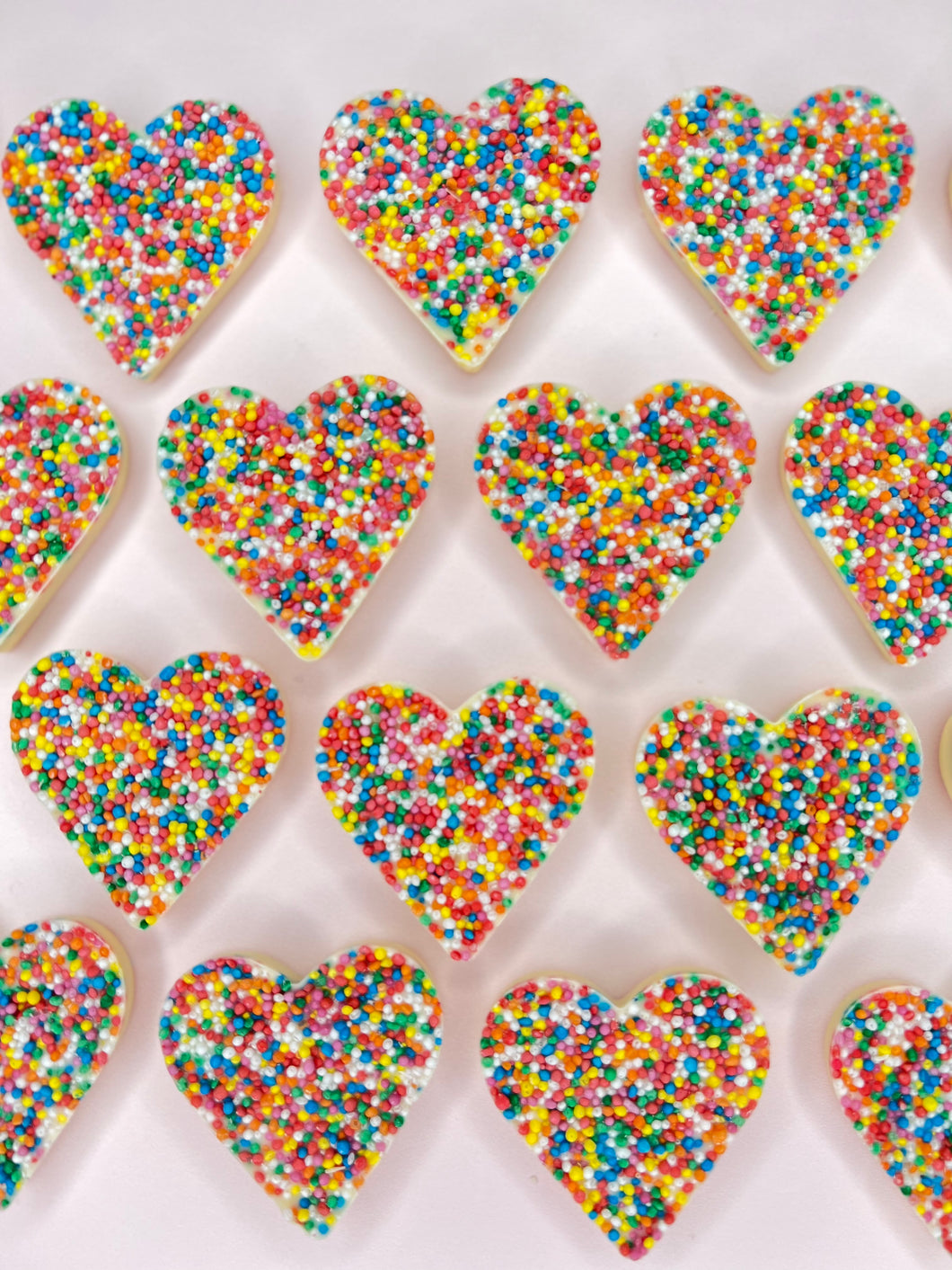 White Chocolate Freckle Heart