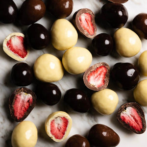 Mixed Chocolate Freeze Dried Strawberries