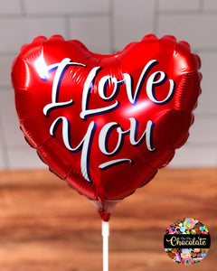 Air Inflated Balloon - I Love You Red Heart