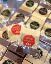 Load image into Gallery viewer, Cha Cha Chocolate Mixed Fudge Pack of Four Merry Christmas
