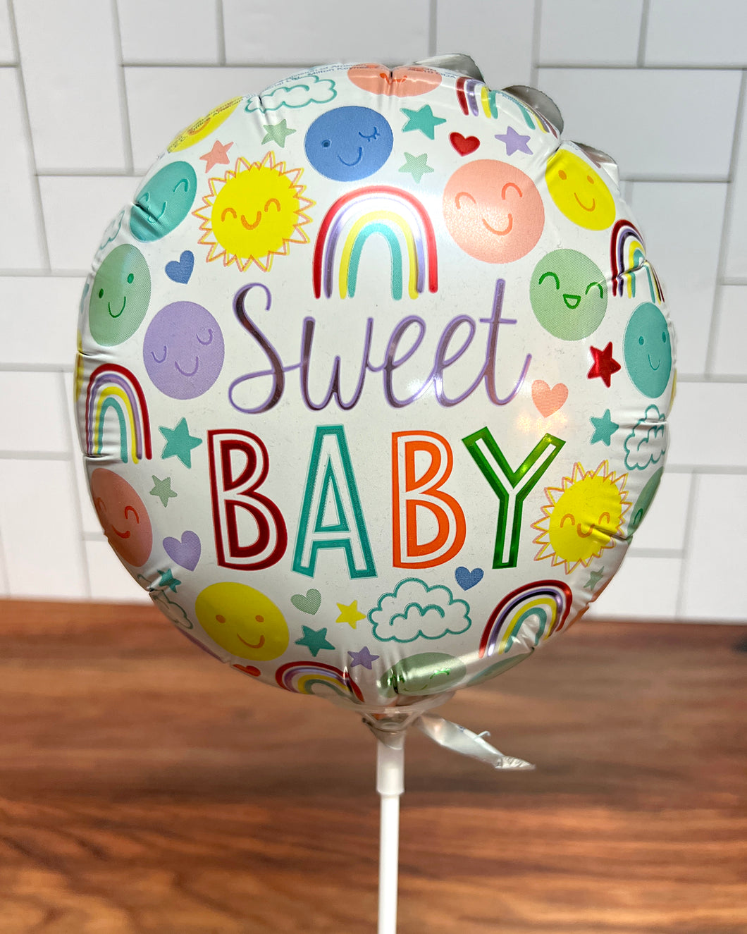 Air Inflated Balloon - Sweet Baby Rainbow