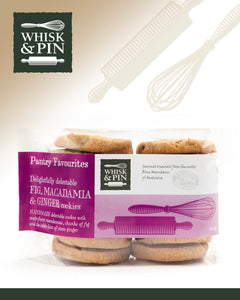 Whisk & Pin Fig Macadamia & Ginger Cookies