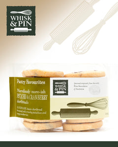 Whisk & Pin Pistachio & Cranberry Shortbread Cookies