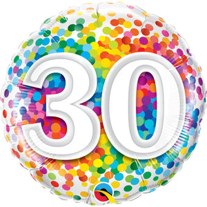 30th Milestone Birthday Foil Balloon