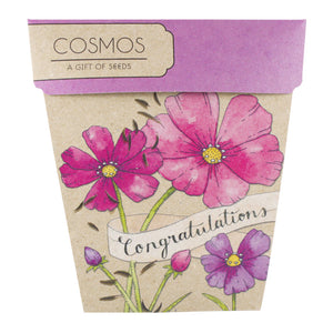 Congratulations Cosmos Gift of Seeds