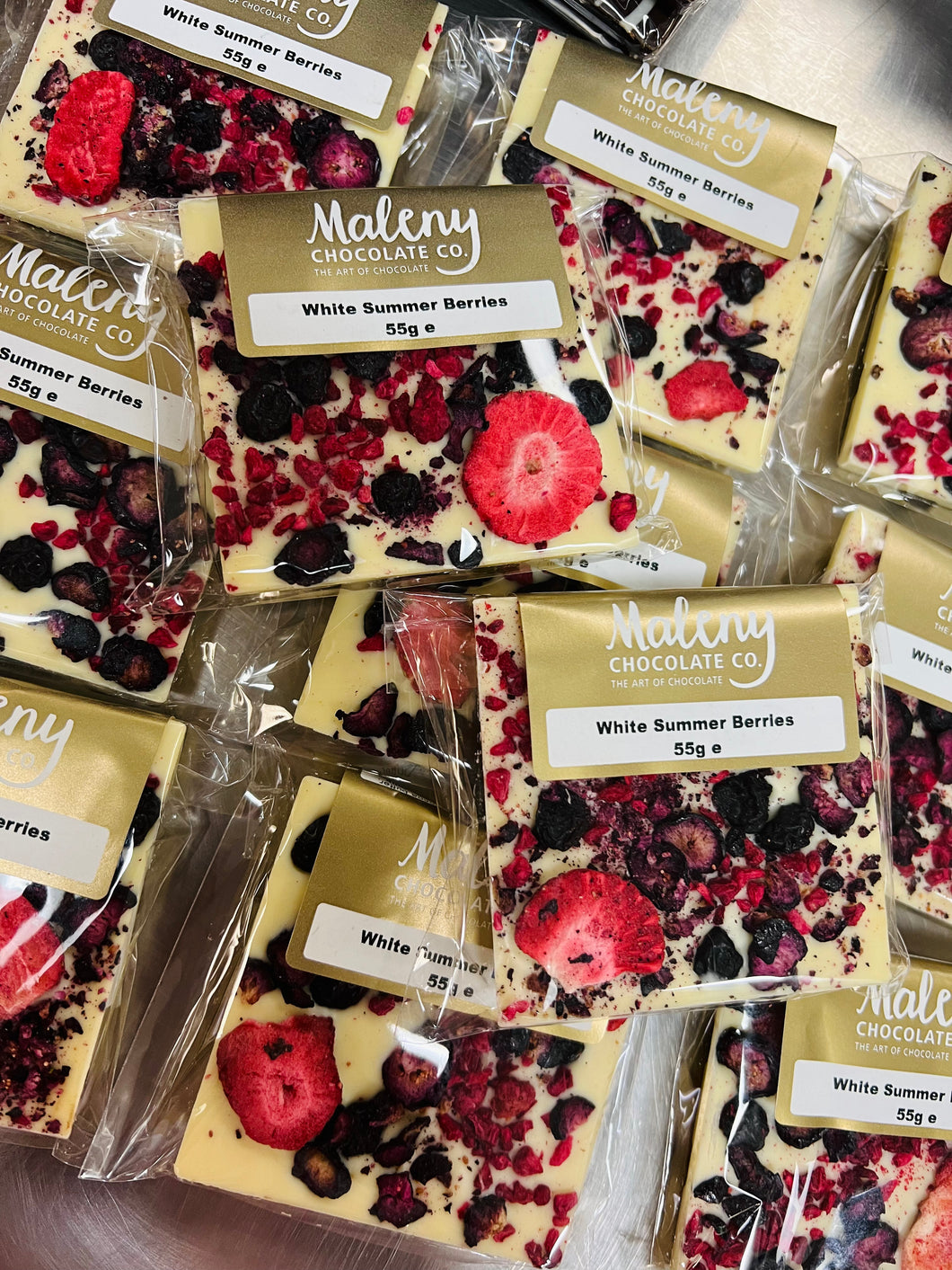 Mini Summer Berries White Bar