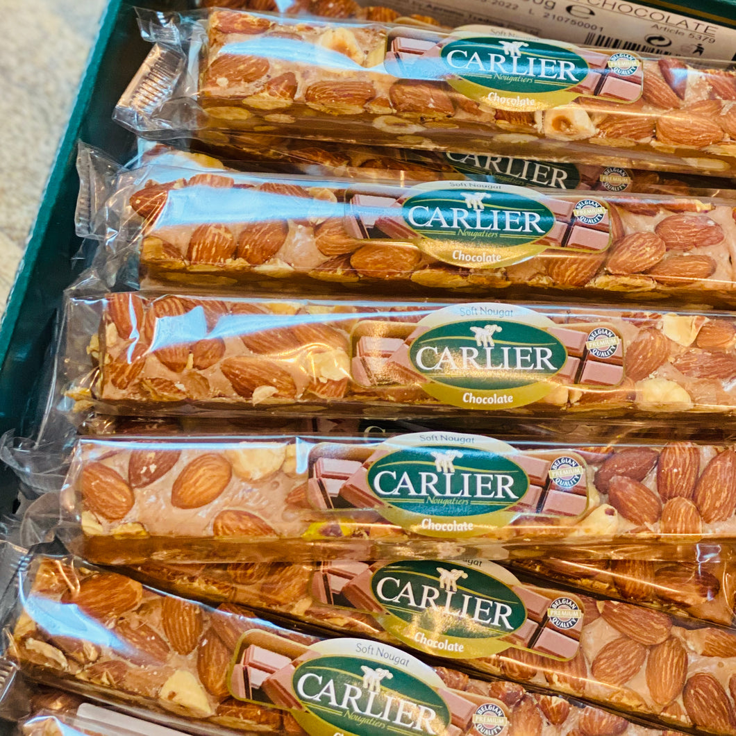Carlier Deluxe Nougat Bar Chocolate