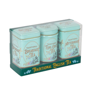 Vintage Victorian Mini Tea Tin Set of 3