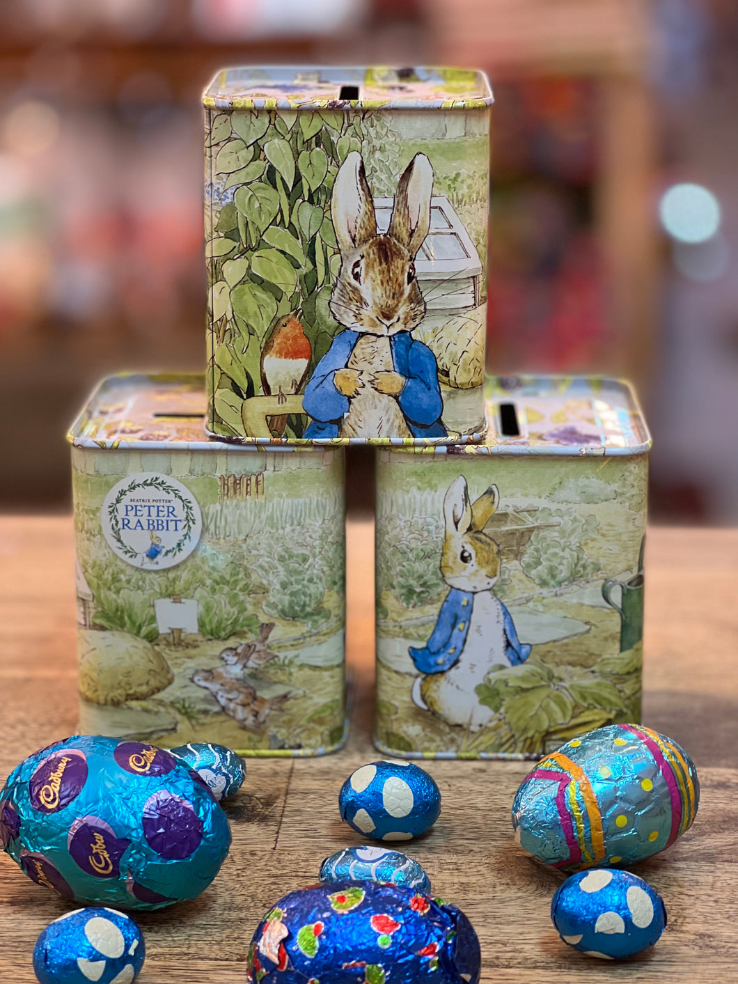 Peter Rabbit Money Box Tin