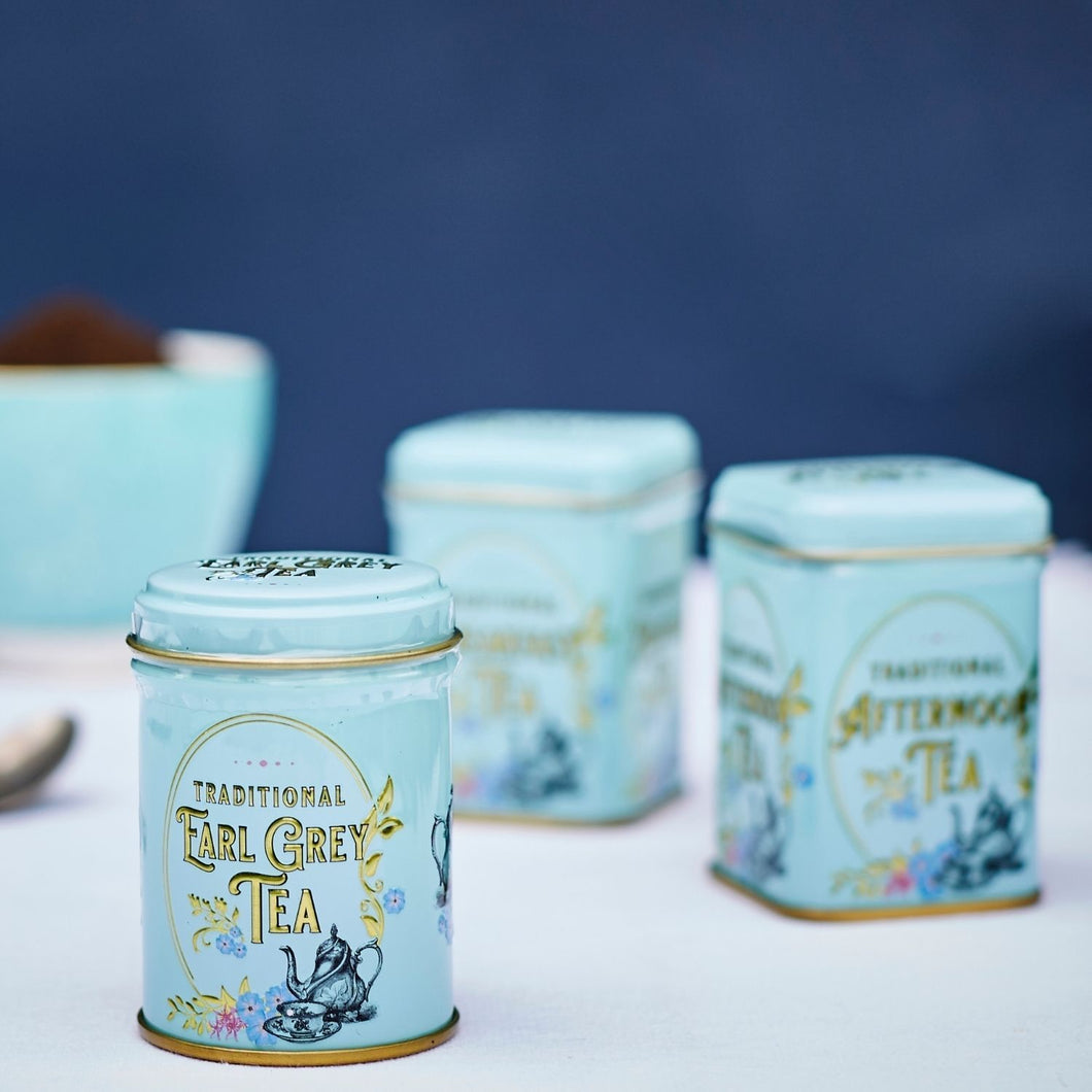 Vintage Victorian Mini Tea Tin Set of 3