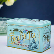 Load image into Gallery viewer, Vintage Victorian Tin 40 Tea Bags
