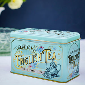 Vintage Victorian Tin 40 Tea Bags