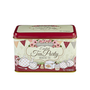 English Tea Party Tin 40 Tea Bags