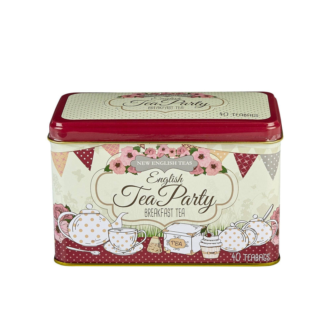 English Tea Party Tin 40 Tea Bags