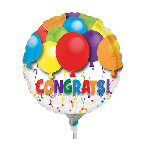 Congrats Round Bright Mini Balloon