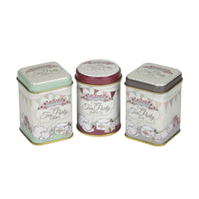 Load image into Gallery viewer, English Tea Party Mini Tin Set of 3

