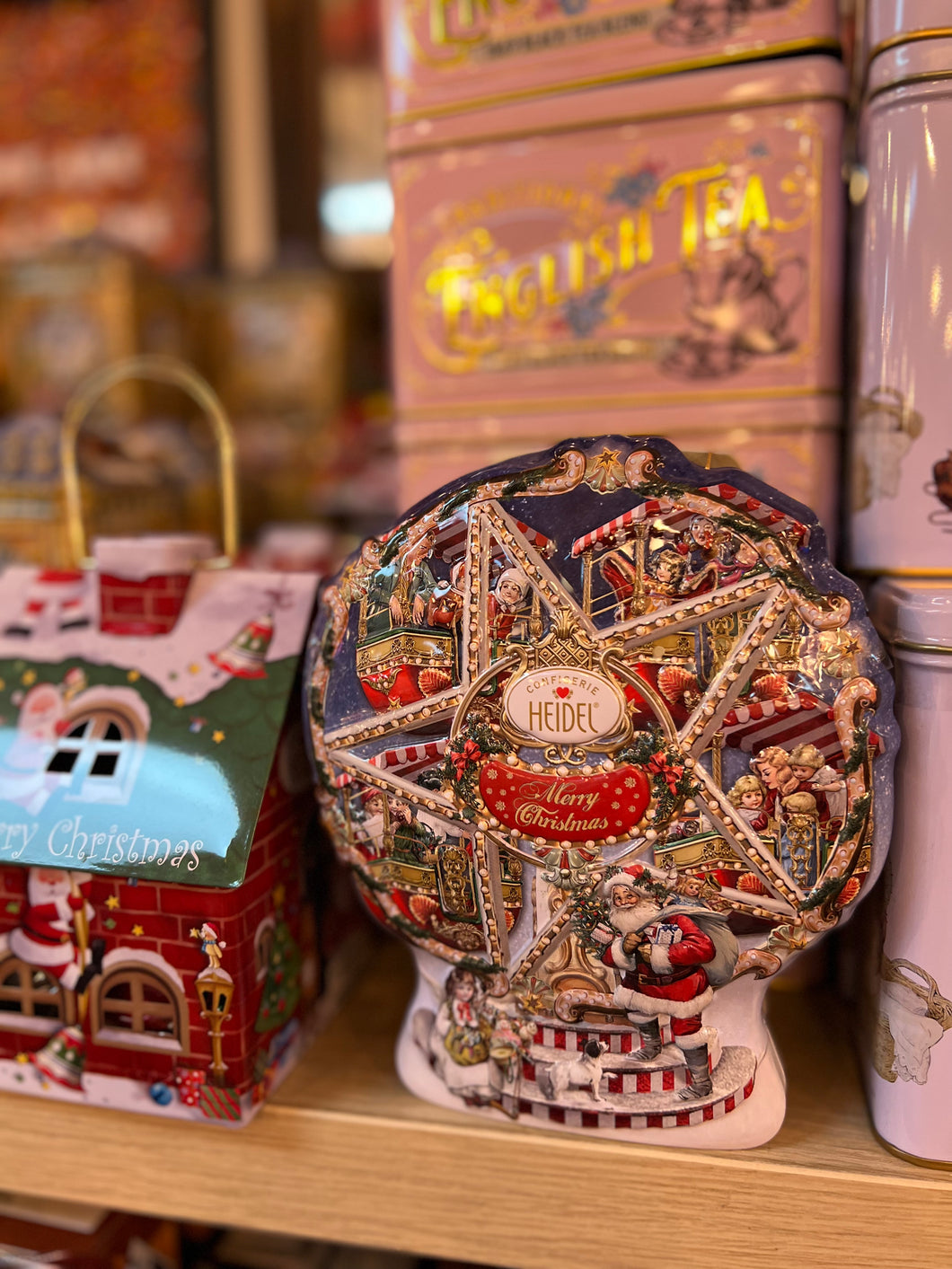 Heidel Christmas Ferris Wheel Tin