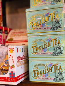 Vintage Victorian Tin 40 Tea Bags