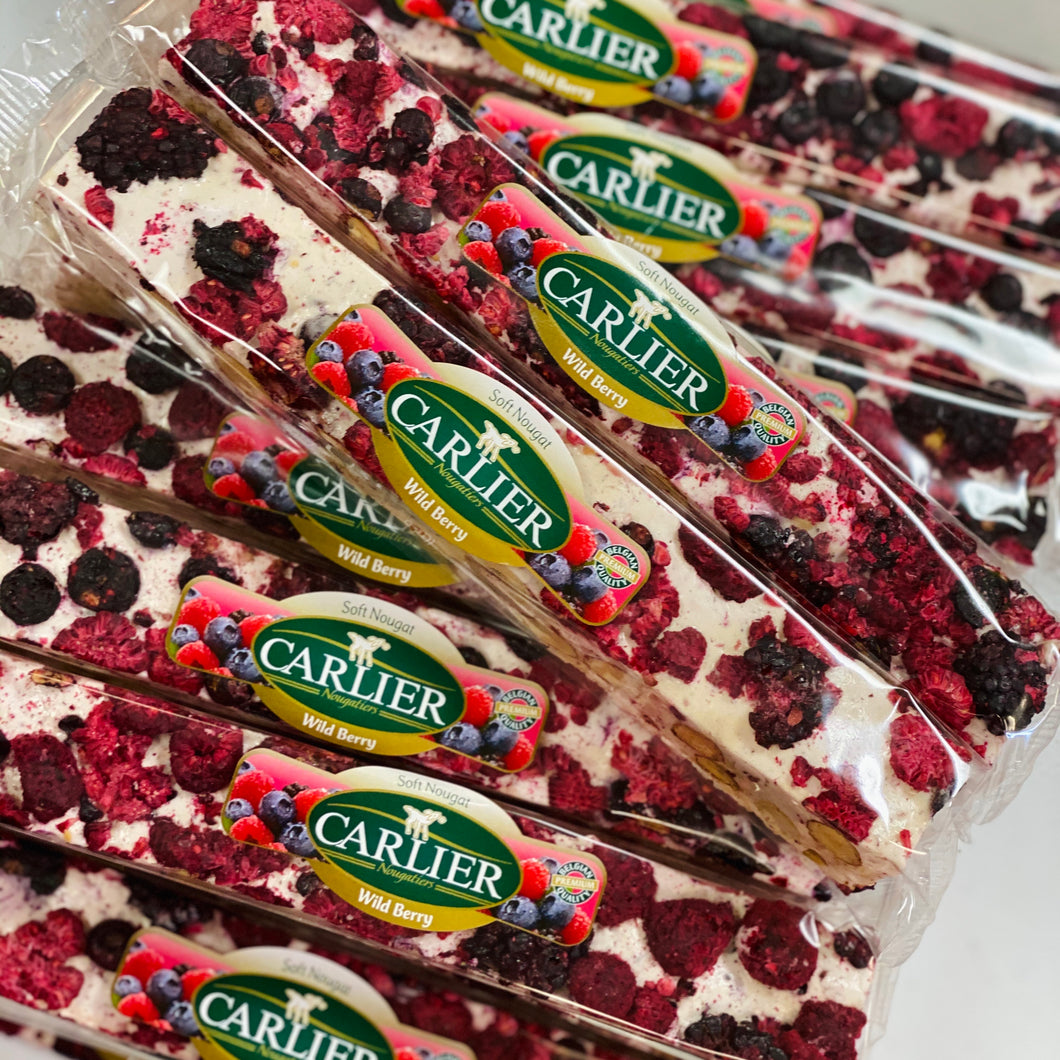 Carlier Deluxe Nougat Bar Wild Berry