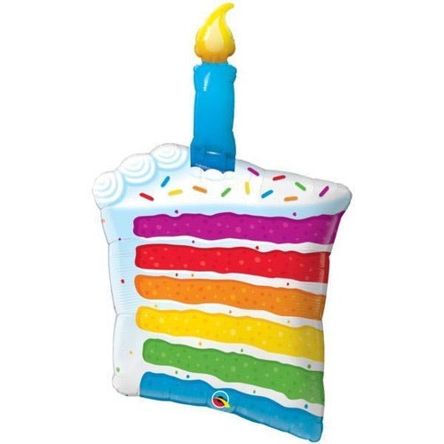 Large Birthday Cake Slice Foil Balloon